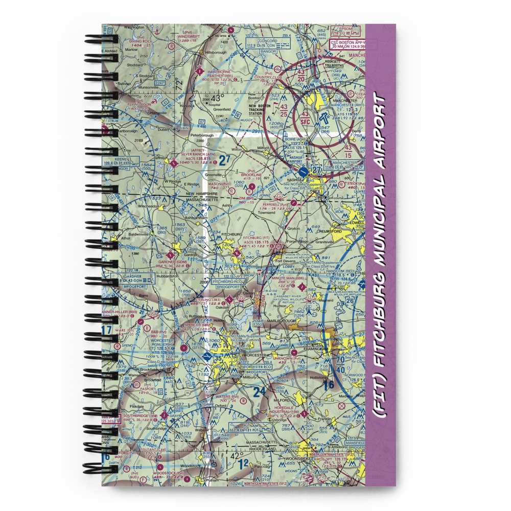 Fitchburg Municipal Airport (FIT) VFR Sectional Notebook 