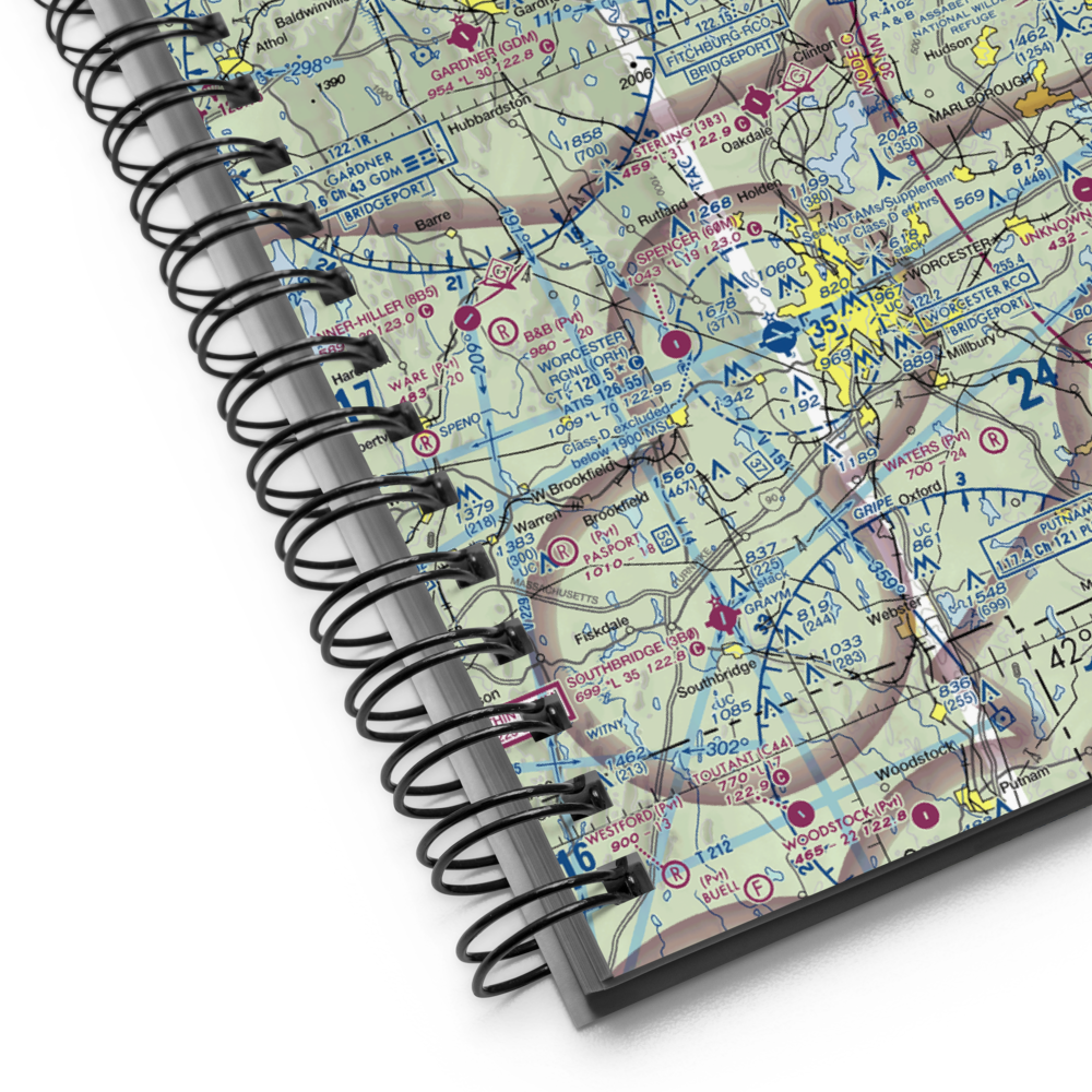 Fitchburg Municipal Airport (FIT) VFR Sectional Notebook 