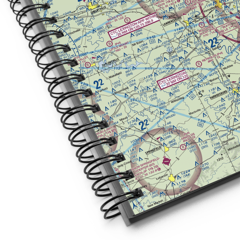 Capital City Airport (FFT) VFR Sectional Notebook 