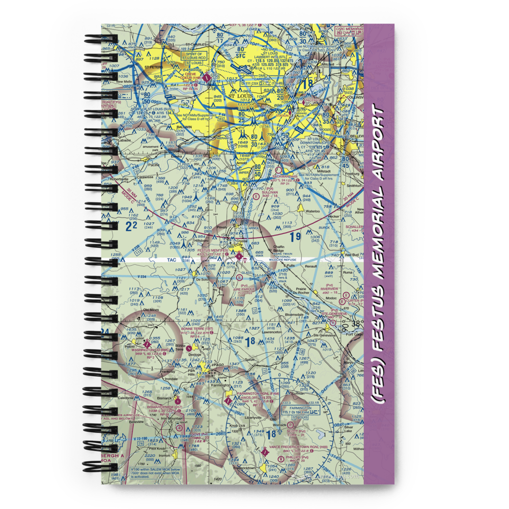 Festus Memorial Airport (FES) VFR Sectional Notebook 