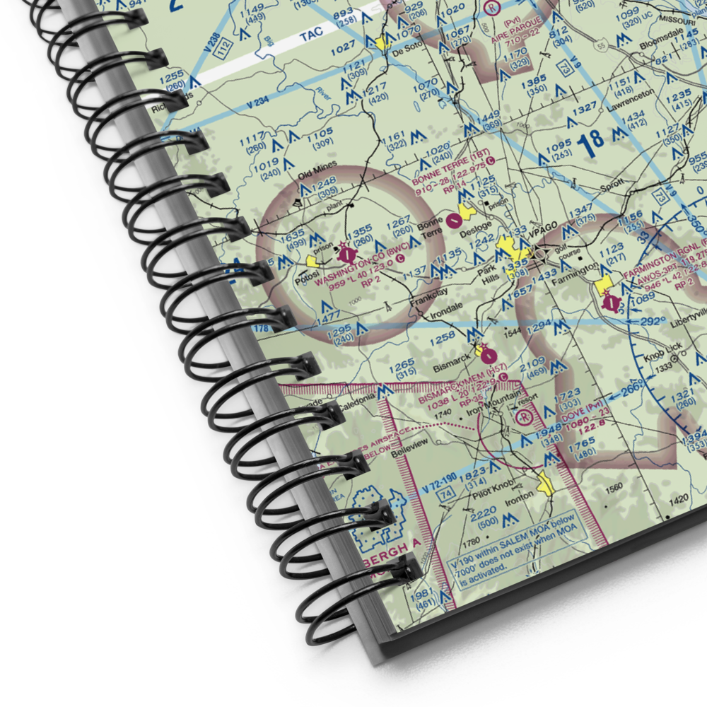 Festus Memorial Airport (FES) VFR Sectional Notebook 