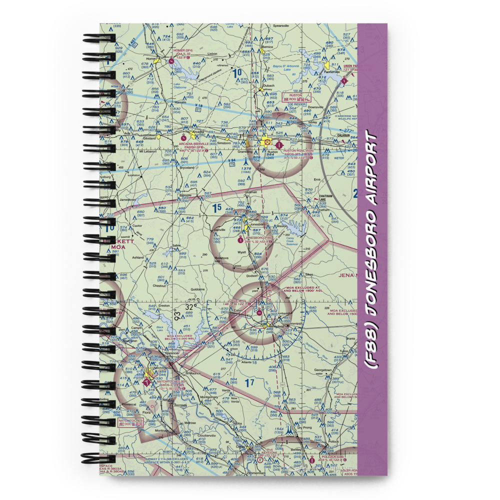 Jonesboro Airport (F88) VFR Sectional Notebook 