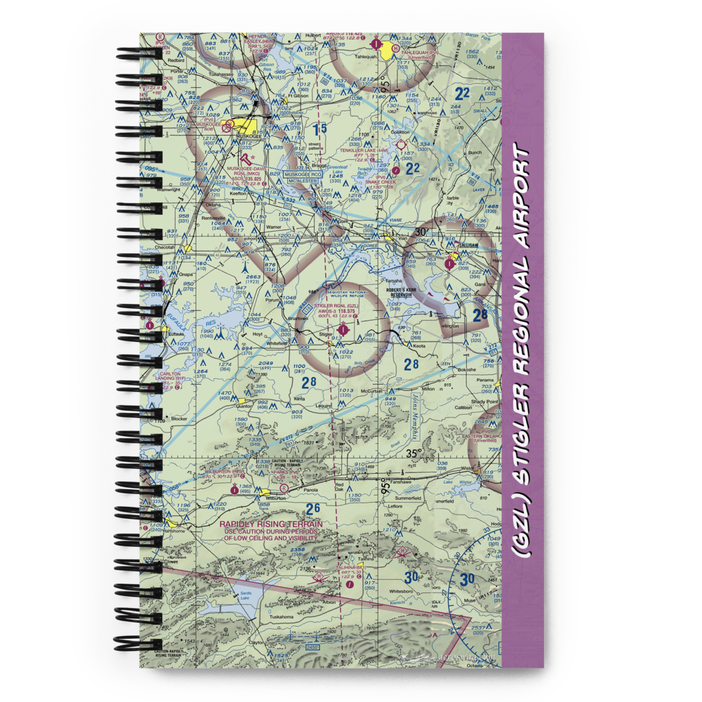 Stigler Regional Airport (GZL) VFR Sectional Notebook 