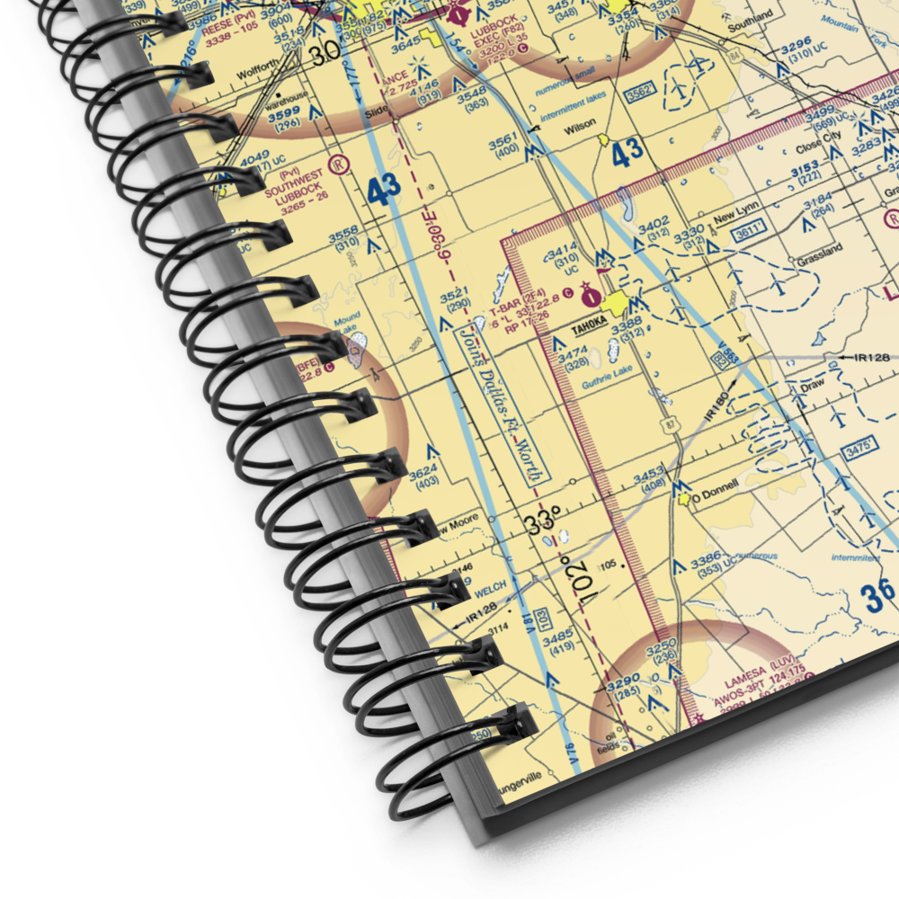 Slaton Municipal Airport (F49) VFR Sectional Notebook 