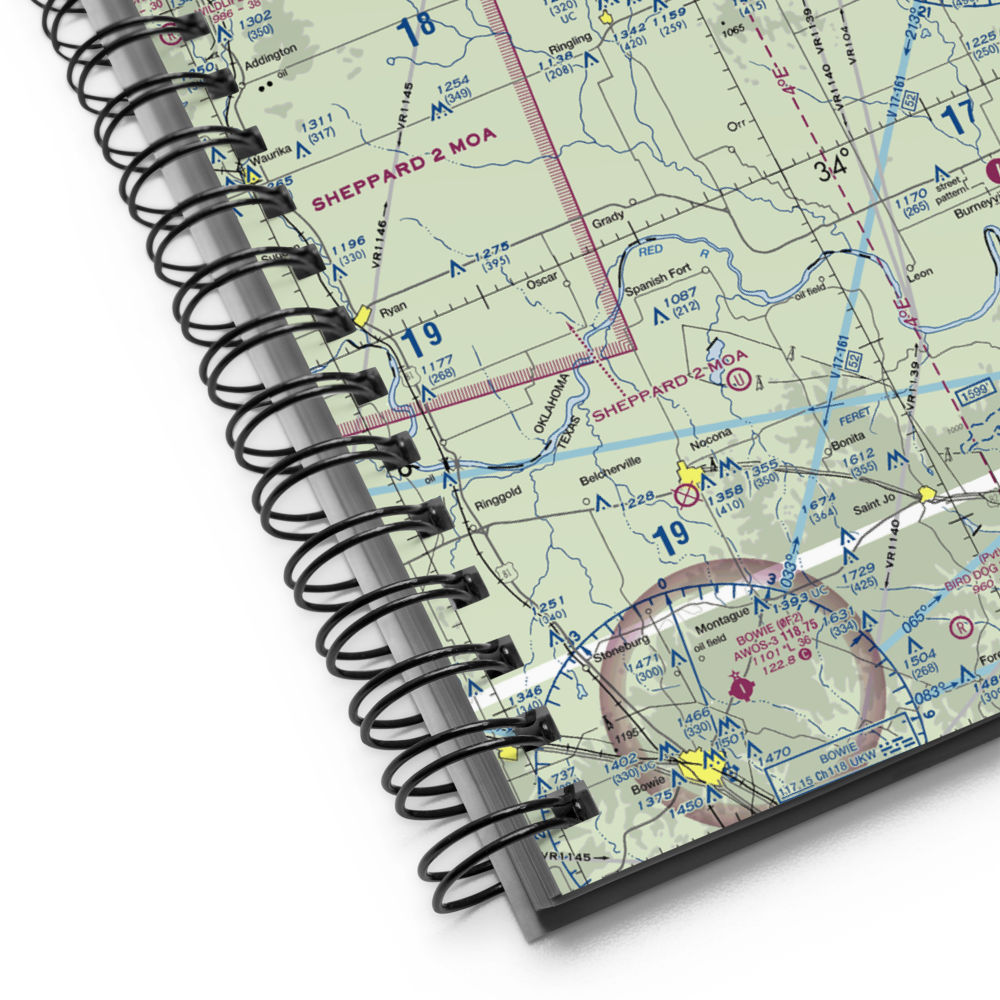 Healdton Municipal Airport (F32) VFR Sectional Notebook 
