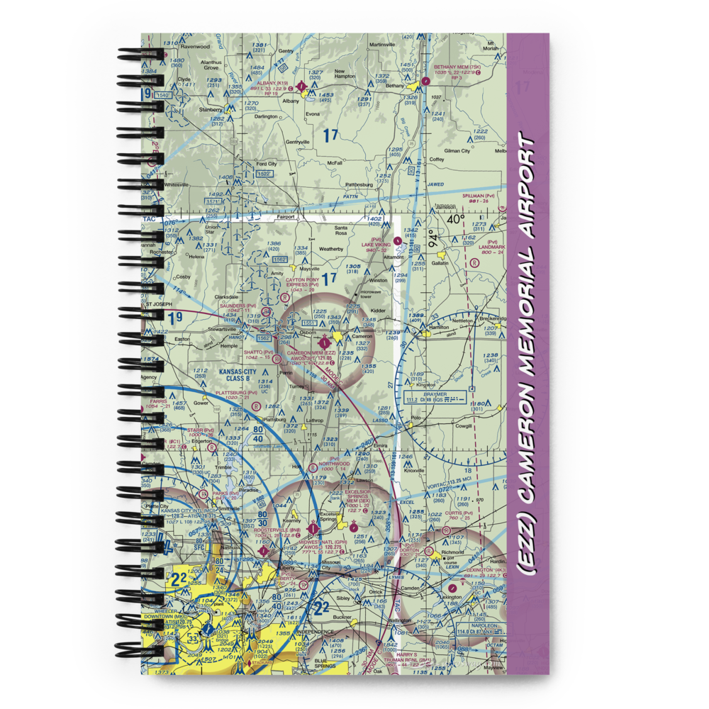 Cameron Memorial Airport (EZZ) VFR Sectional Notebook 