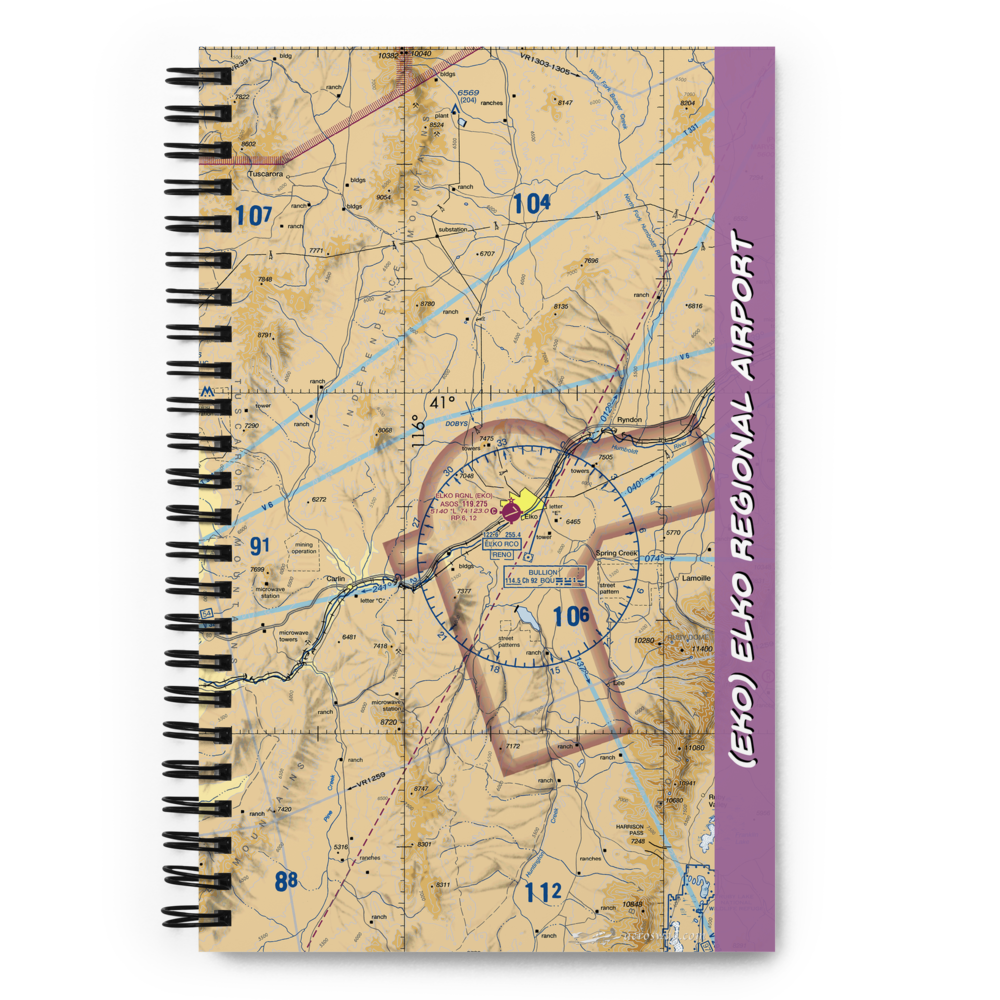 Elko Regional Airport (EKO) VFR Sectional Notebook 