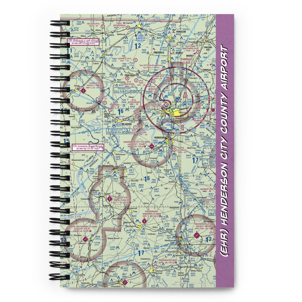 Henderson City County Airport (EHR) VFR Sectional Notebook 