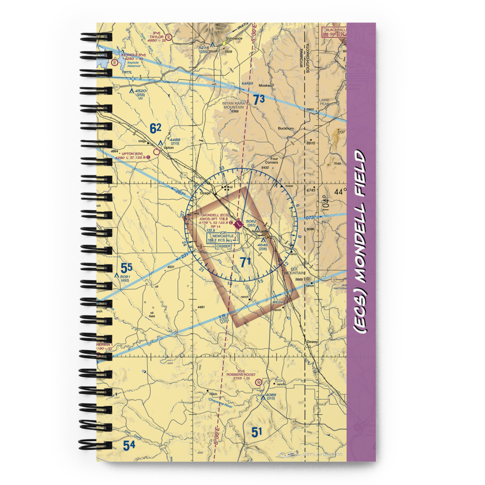 Mondell Field (ECS) VFR Sectional Notebook 