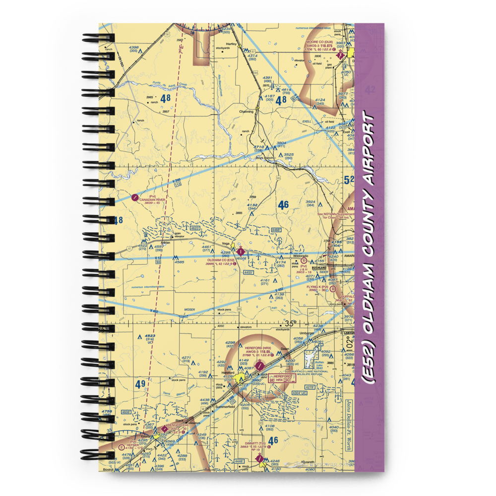 Oldham County Airport (E52) VFR Sectional Notebook 