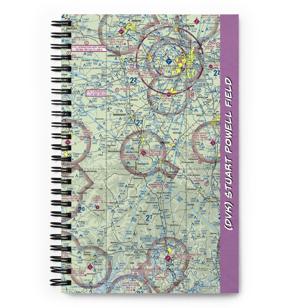 Stuart Powell Field (DVK) VFR Sectional Notebook 