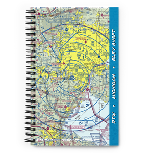 Detroit Metropolitan Wayne County Airport (DTW) VFR Sectional Notebook