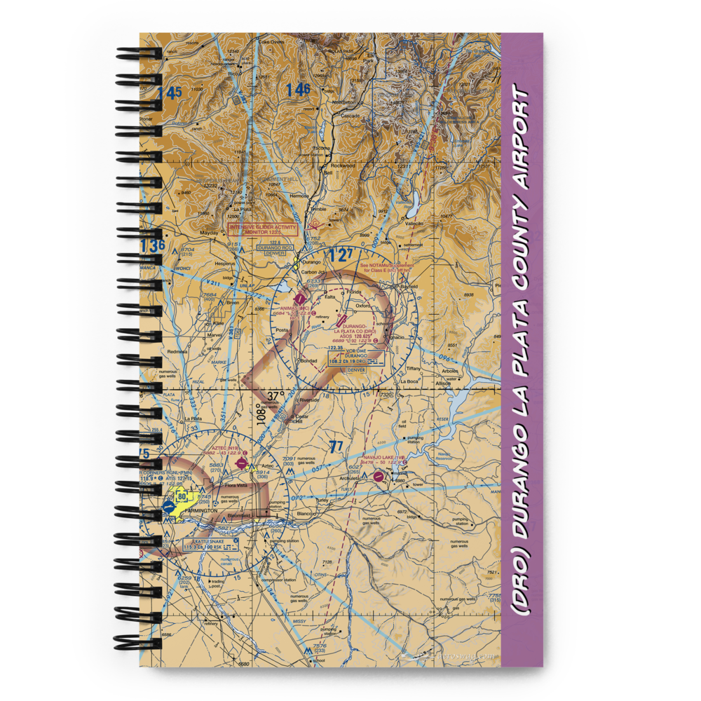 Durango La Plata County Airport (DRO) VFR Sectional Notebook 