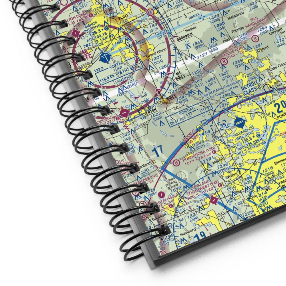 Dupont-Lapeer Airport (D95) VFR Sectional Notebook 