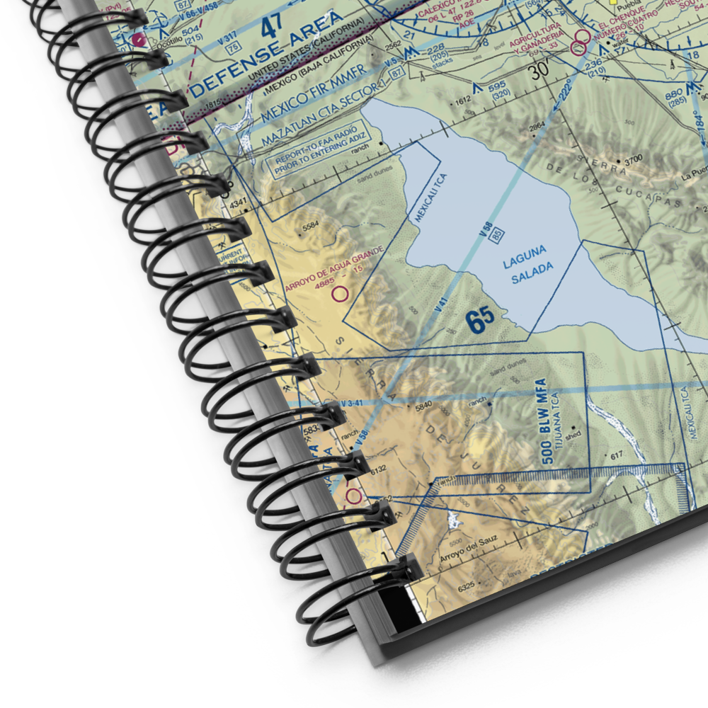 Calexico International Airport (CXL) VFR Sectional Notebook 