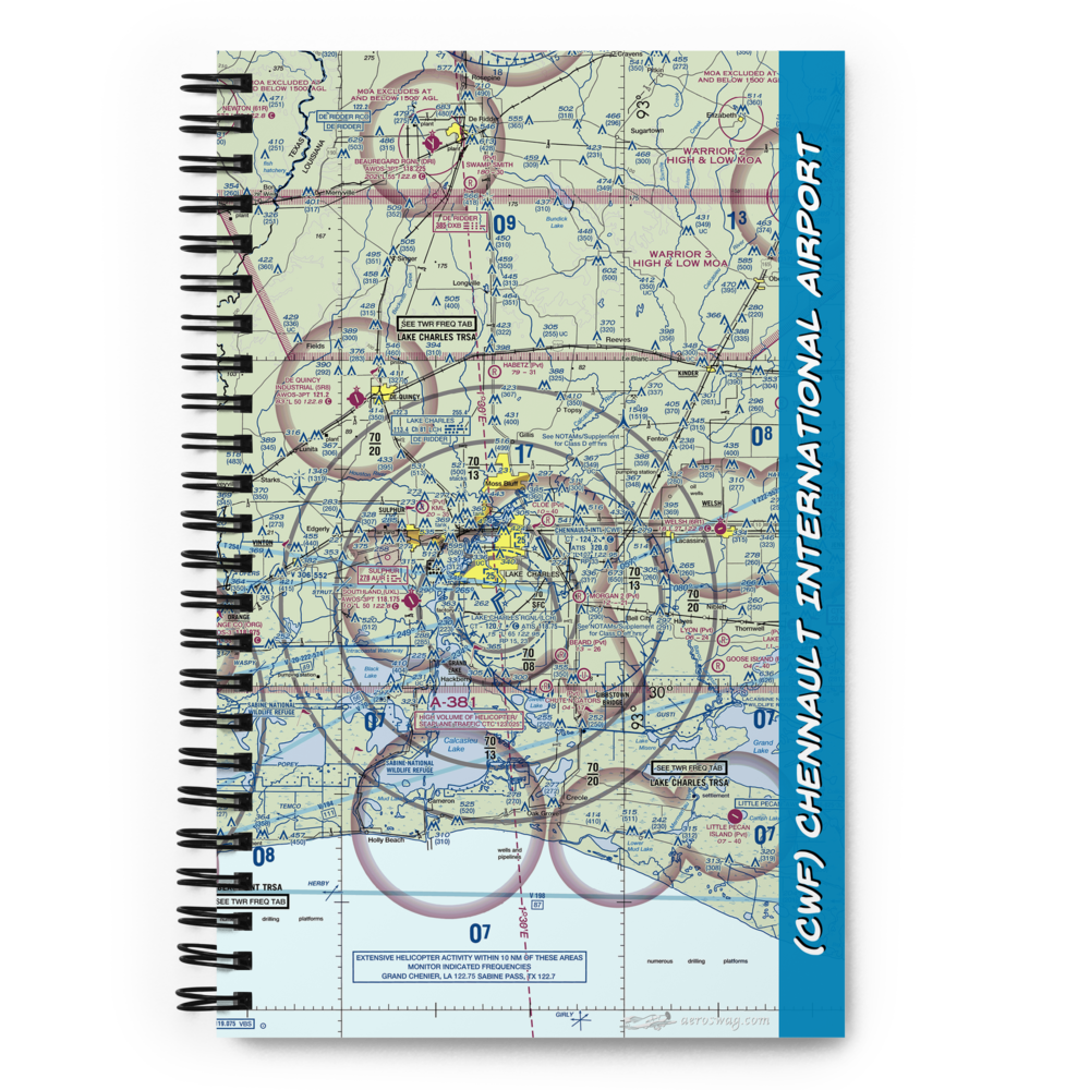 Chennault International Airport (CWF) VFR Sectional Notebook 
