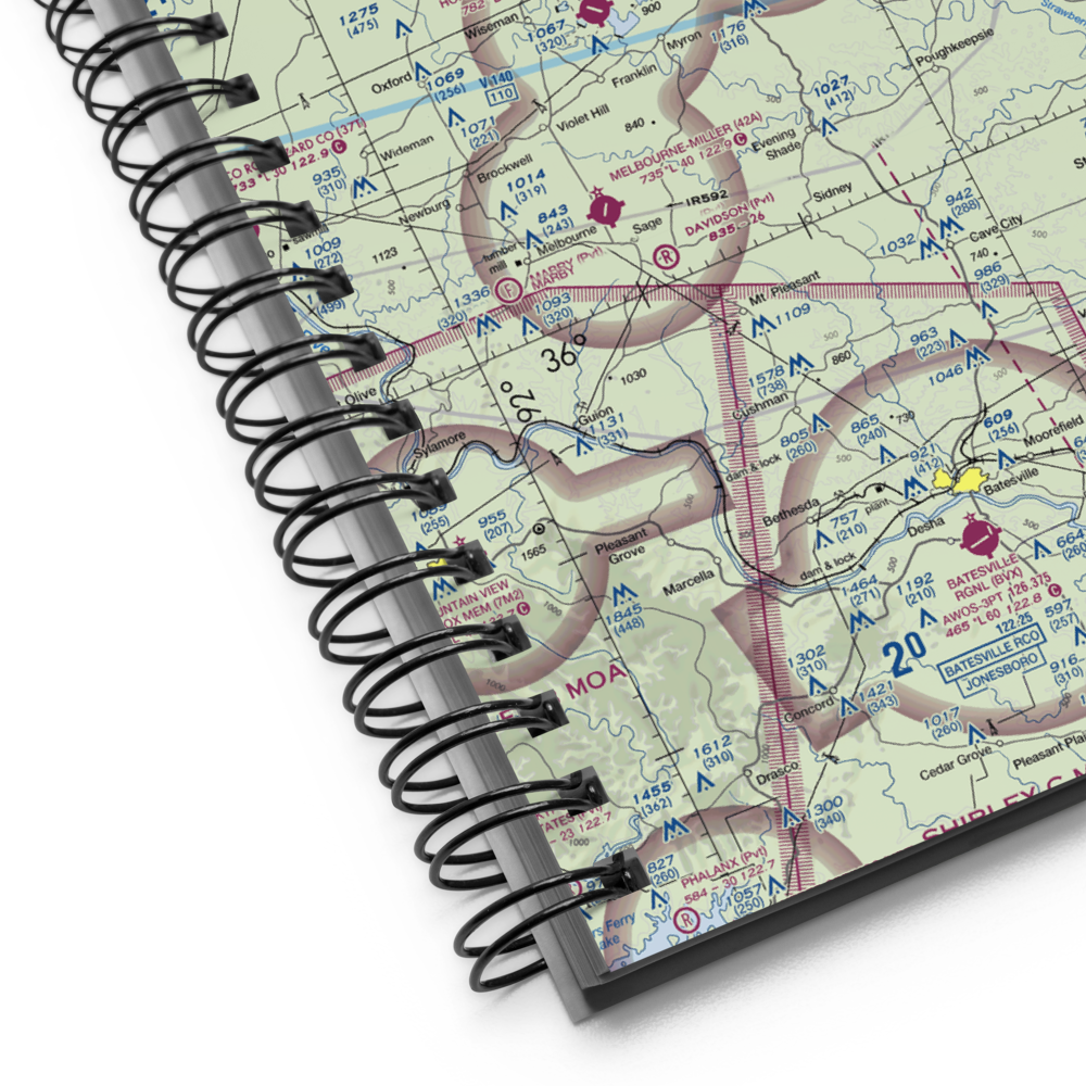 Sharp County Regional Airport (CVK) VFR Sectional Notebook 