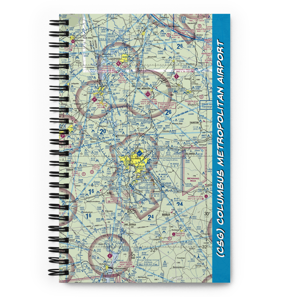 Columbus Metropolitan Airport (CSG) VFR Sectional Notebook 