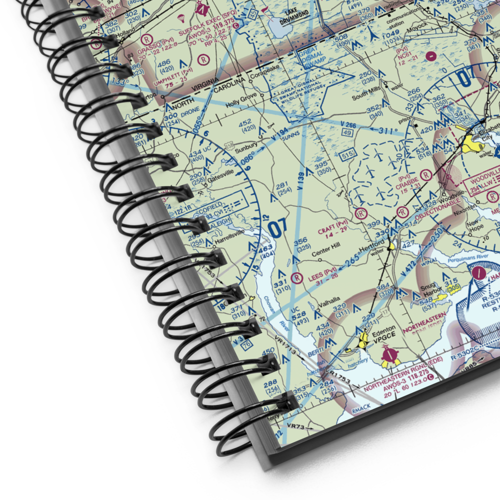 Chesapeake Regional Airport (CPK) VFR Sectional Notebook 