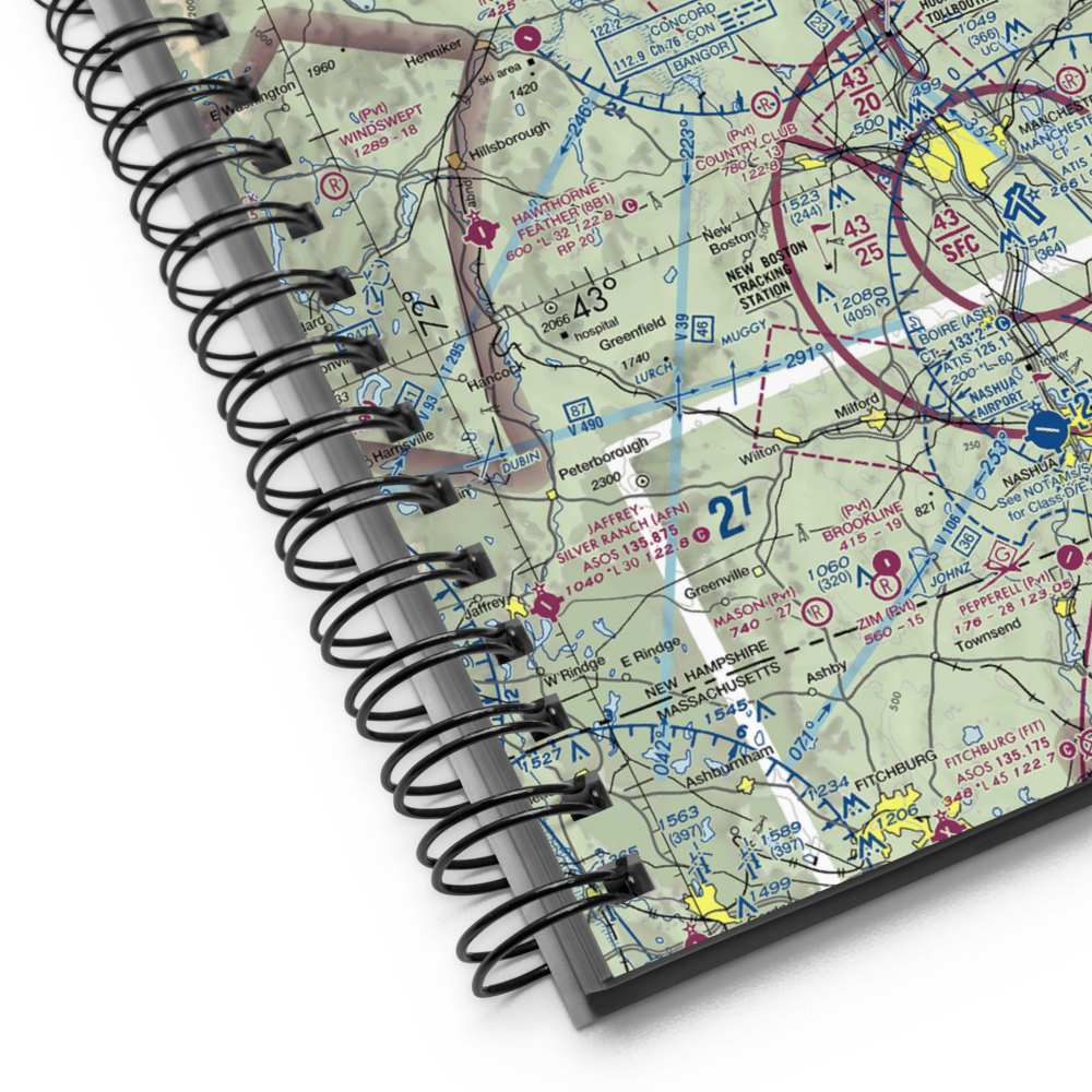 Concord Municipal Airport (CON) VFR Sectional Notebook 