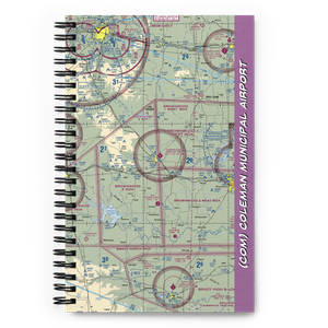 Coleman Municipal Airport (COM) VFR Sectional Notebook
