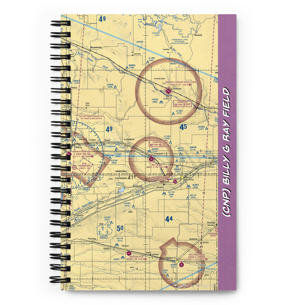 Billy G Ray Field (CNP) VFR Sectional Notebook 
