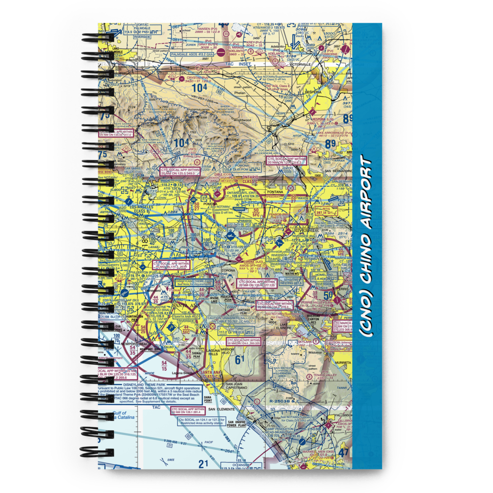 Chino Airport (CNO) VFR Sectional Notebook 
