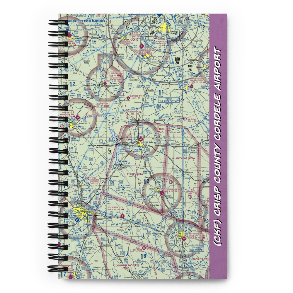 Crisp County Cordele Airport (CKF) VFR Sectional Notebook 