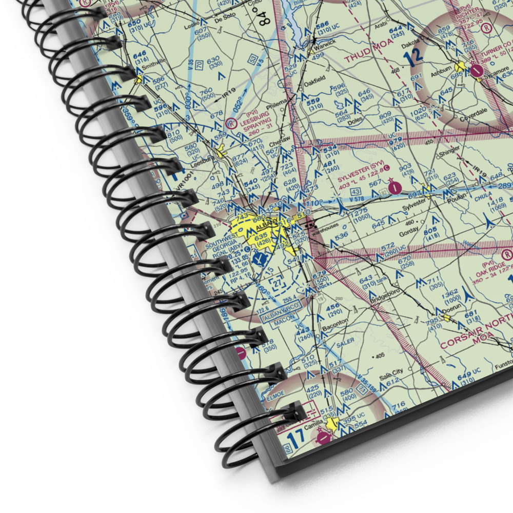Crisp County Cordele Airport (CKF) VFR Sectional Notebook 