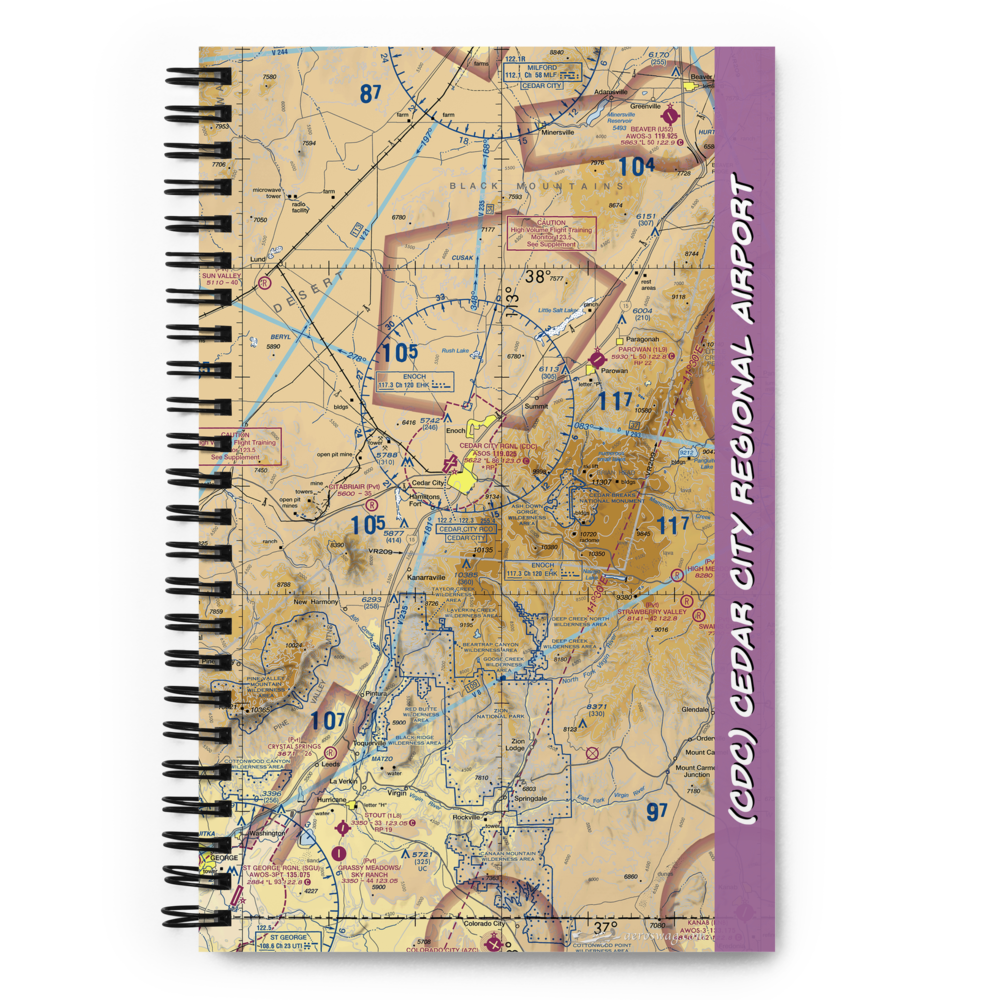 Cedar City Regional Airport (CDC) VFR Sectional Notebook 