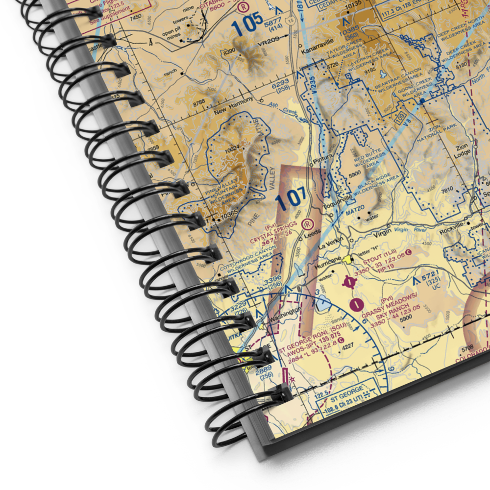 Cedar City Regional Airport (CDC) VFR Sectional Notebook 