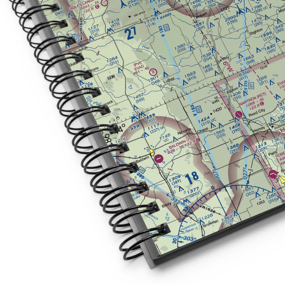 Wexford County Airport (CAD) VFR Sectional Notebook 