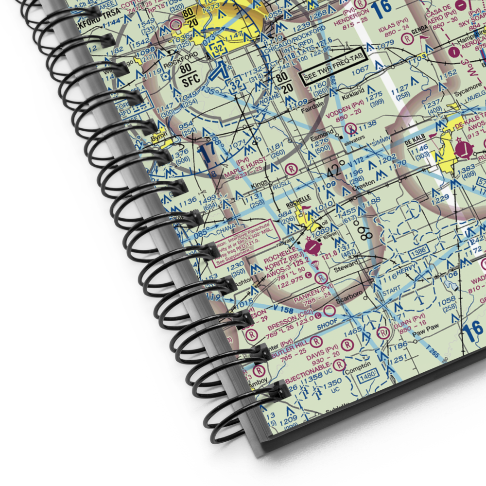 Poplar Grove Airport (C77) VFR Sectional Notebook 