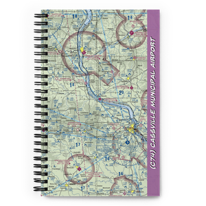 Cassville Municipal Airport (C74) VFR Sectional Notebook