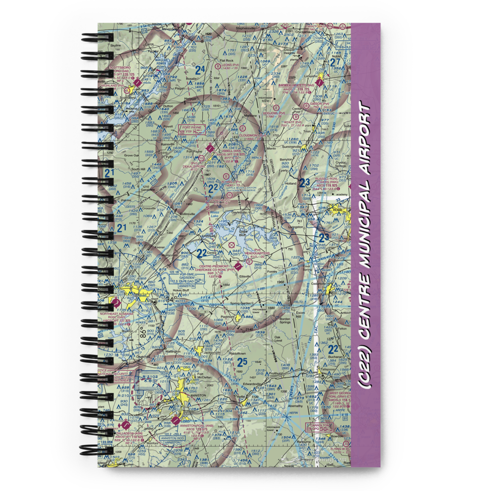 Centre Municipal Airport (C22) VFR Sectional Notebook 