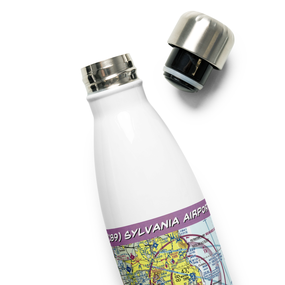 Sylvania Airport (C89) VFR Sectional Water Bottle 