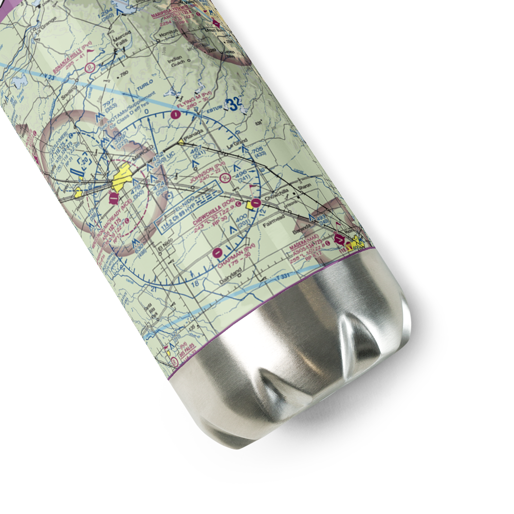 John Myers Airport (CA03) VFR Sectional Water Bottle 