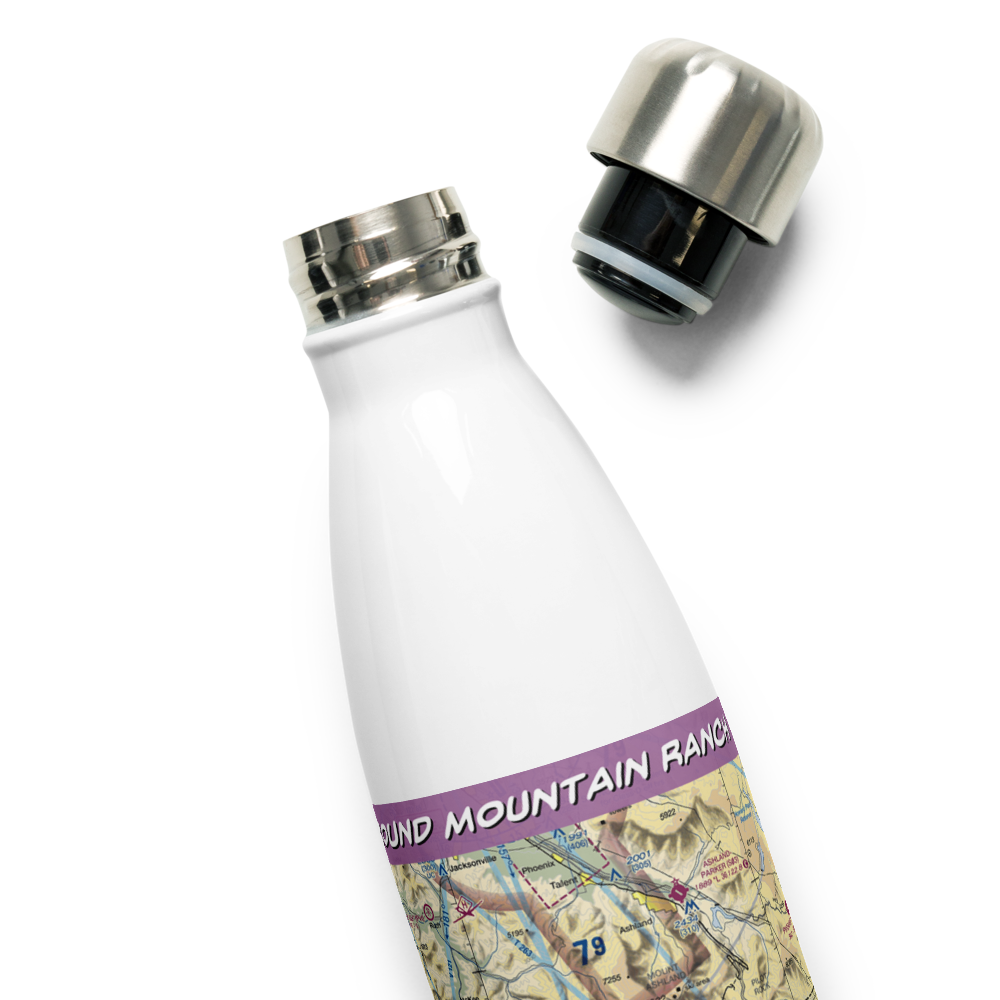 Round Mountain Ranch Airport (CA09) VFR Sectional Water Bottle 