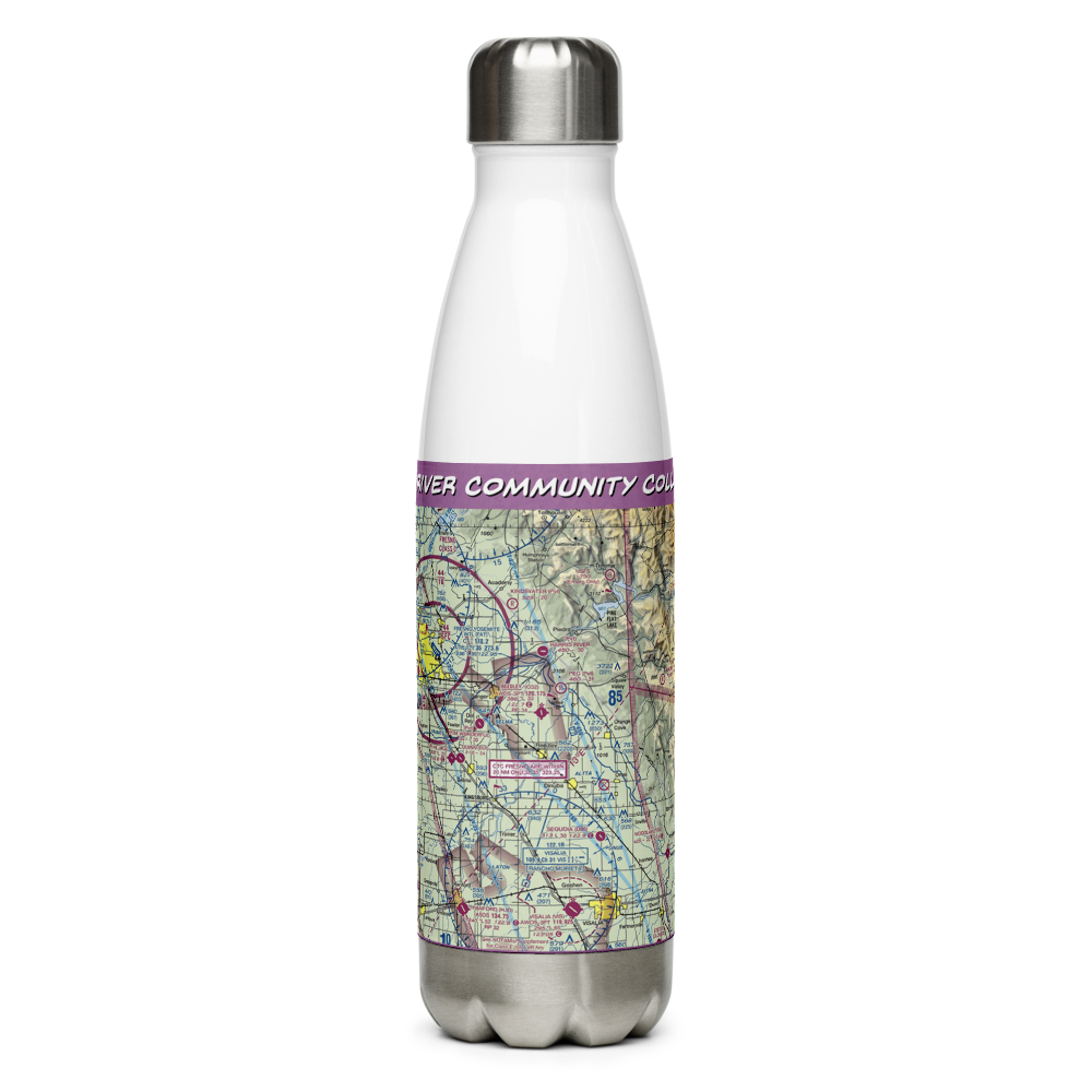 Kings River Community College Airport (CA13) VFR Sectional Water Bottle 