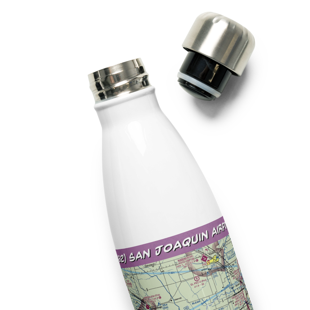 San Joaquin Airport (CA32) VFR Sectional Water Bottle 