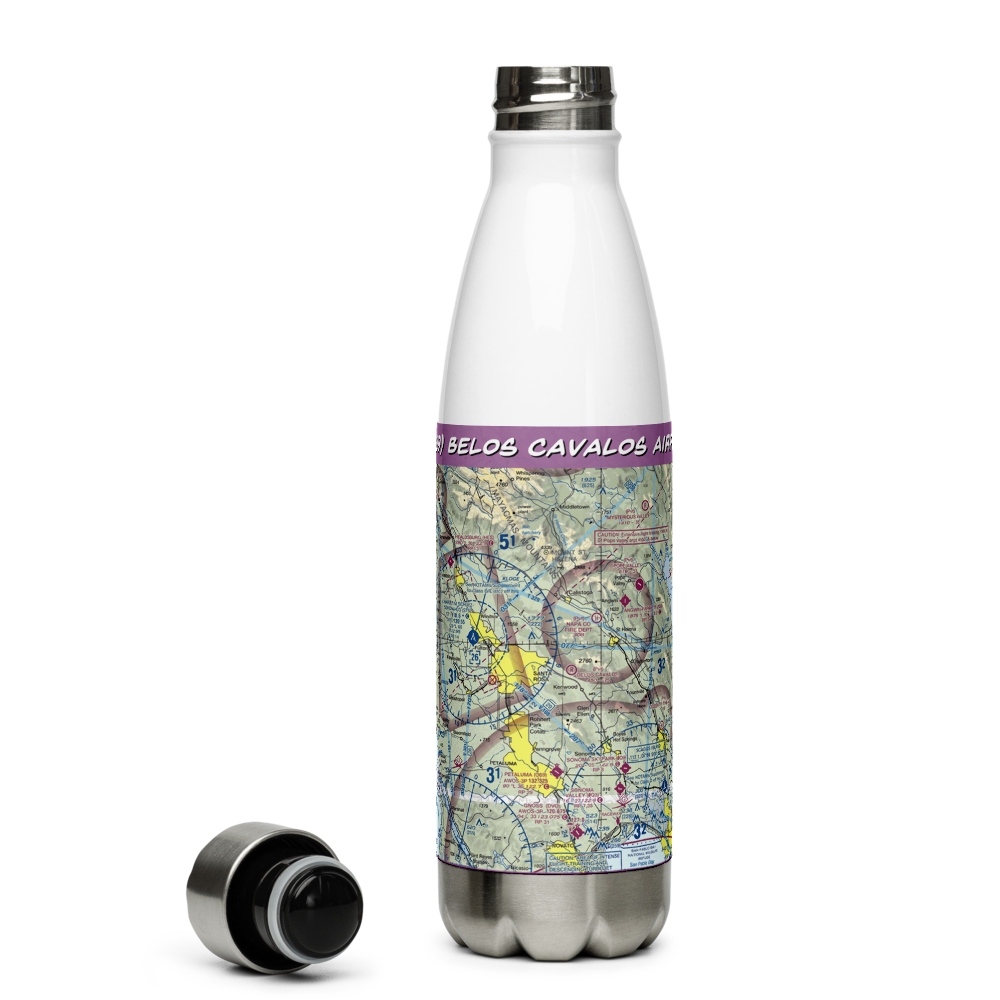 Belos Cavalos Airport (CA39) VFR Sectional Water Bottle 