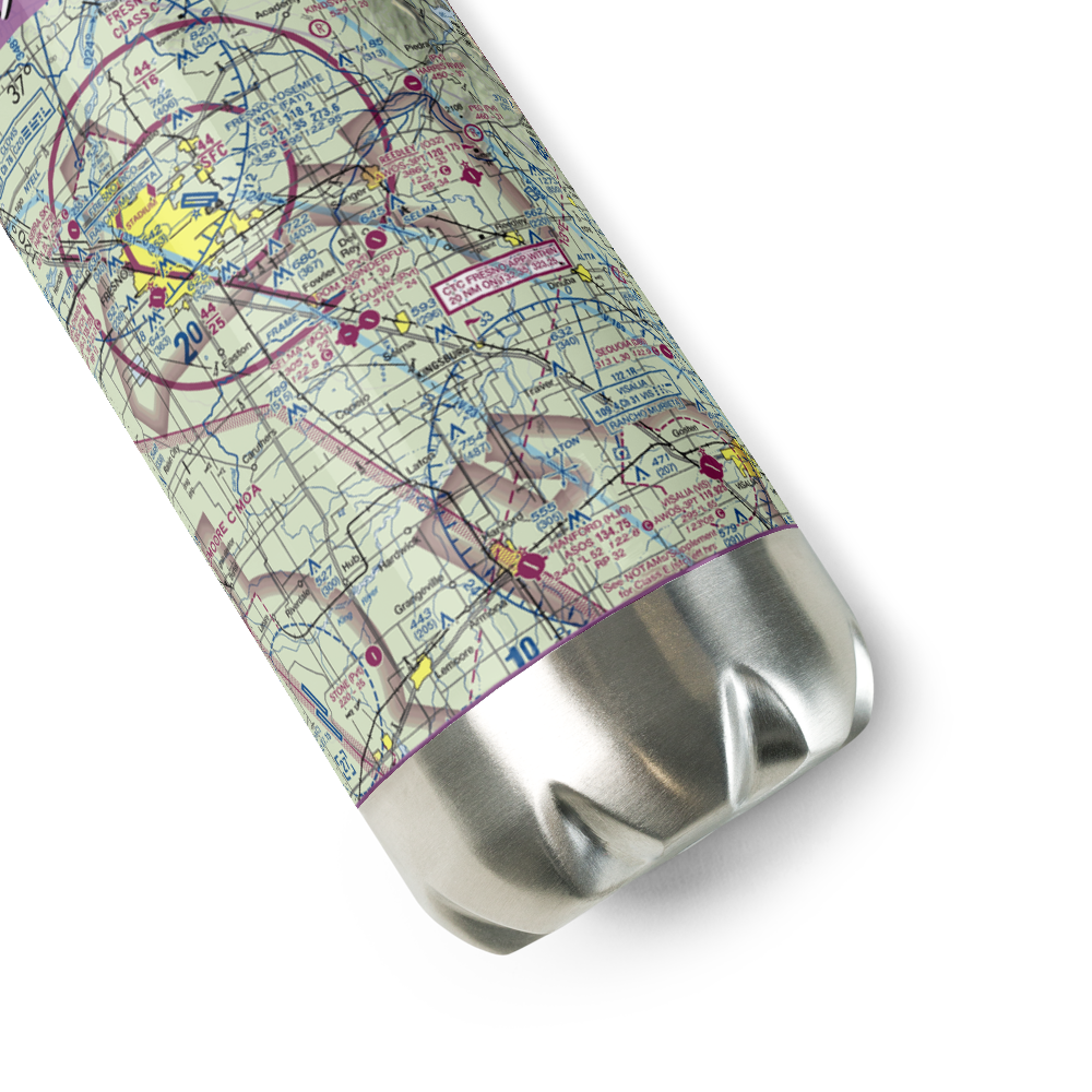 Quinn Airport (CA41) VFR Sectional Water Bottle 