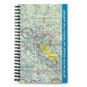 Baton Rouge Metropolitan Airport (BTR) VFR Sectional Notebook