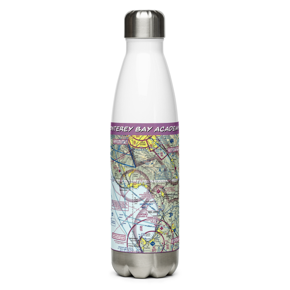 Monterey Bay Academy Airport (CA66) VFR Sectional Water Bottle 