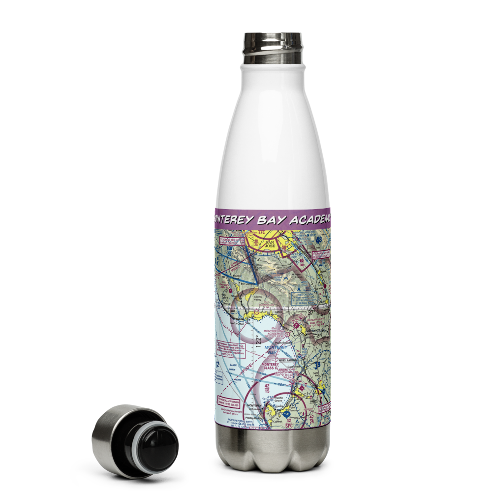 Monterey Bay Academy Airport (CA66) VFR Sectional Water Bottle 