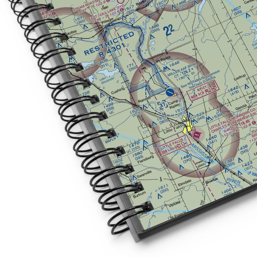 Brainerd Lakes Regional Airport (BRD) VFR Sectional Notebook 