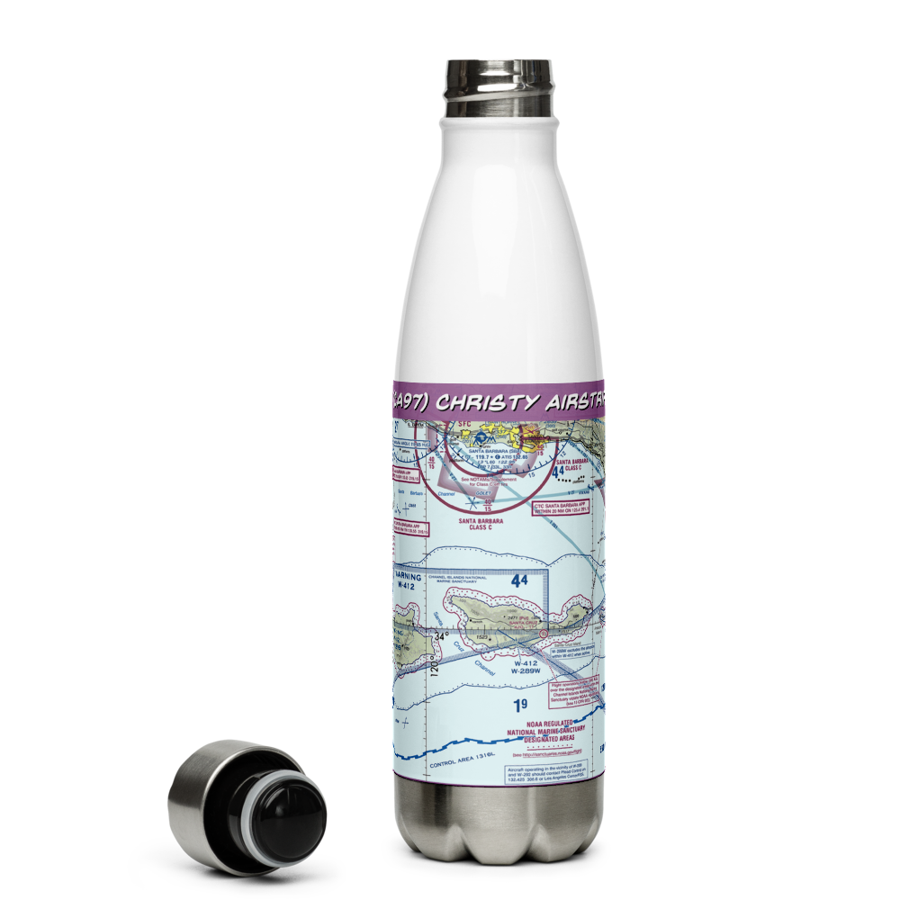 Christy Airstrip (CA97) VFR Sectional Water Bottle 