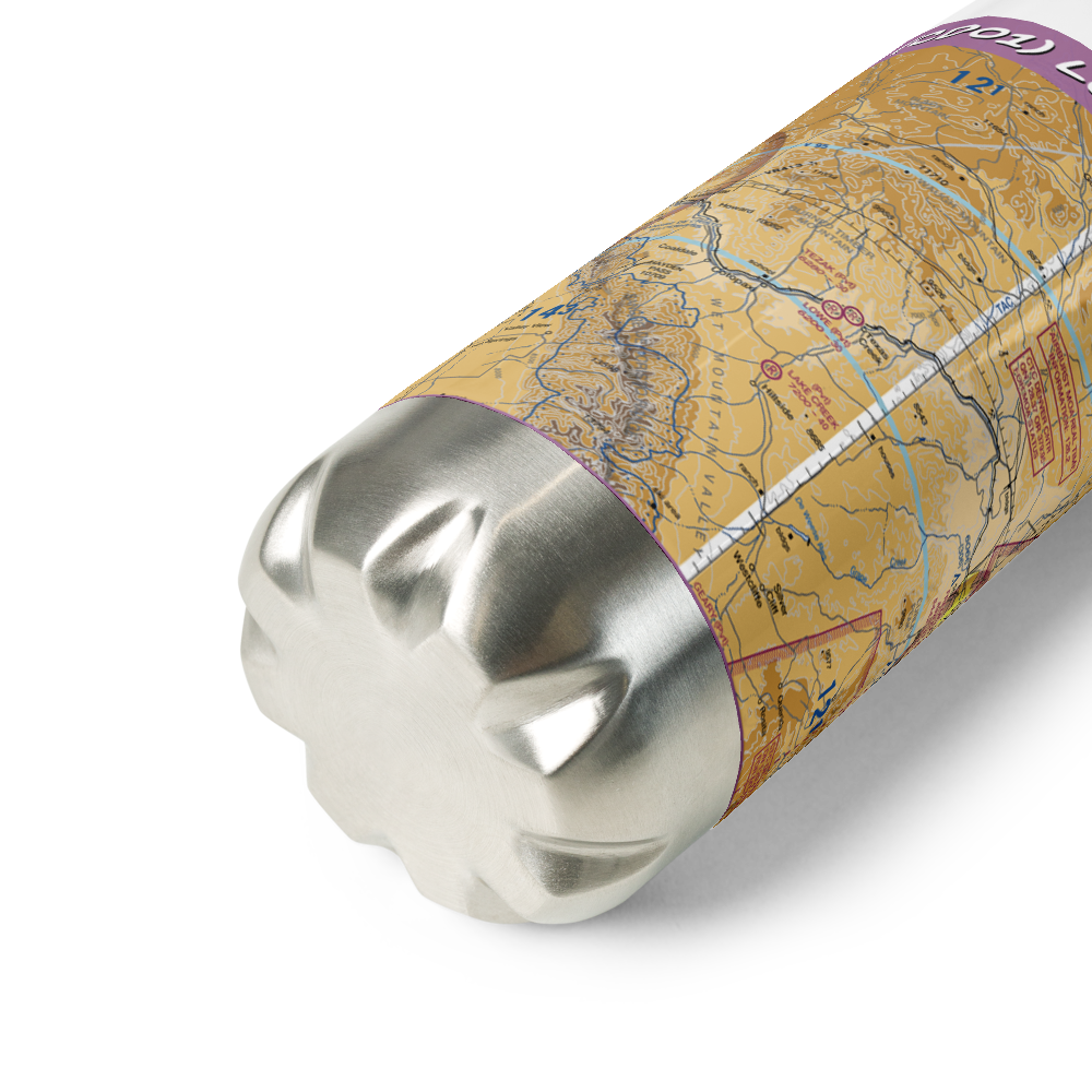 Lowe Airstrip (CD01) VFR Sectional Water Bottle 