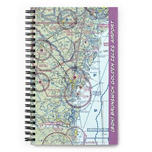 Brunswick Golden Isles Airport (BQK) VFR Sectional Notebook