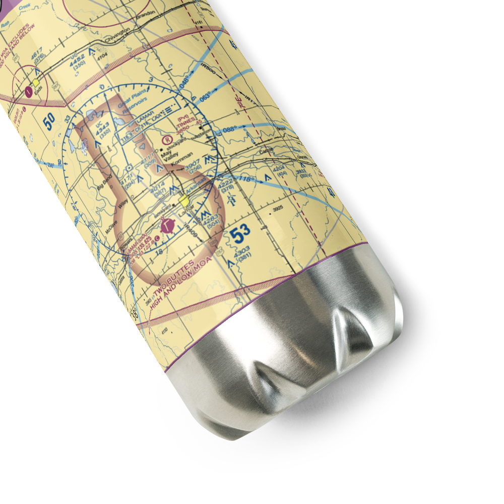 Tinnes Airport (CD03) VFR Sectional Water Bottle 